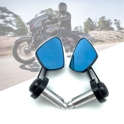 China REALZION Motorcycle Aluminum Parts Wholesale 22MM Aluminum Handlebar Mirror Rear View Mirrors For Universal for sale