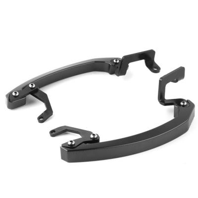 China REALZION Aluminum Alloy Motorcycle CNC Rear Passenger Handrail Tank Grab Bar Handlebar Armrest For Yamaha FZ07 MT-07 for sale