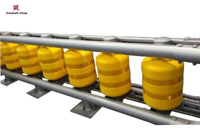 중국 Wholesale Safety Rolling Guardrail Yellow EVA Roller Barrier Highway Traffic Safety Guardrail Roadway Crash Barrier 판매용