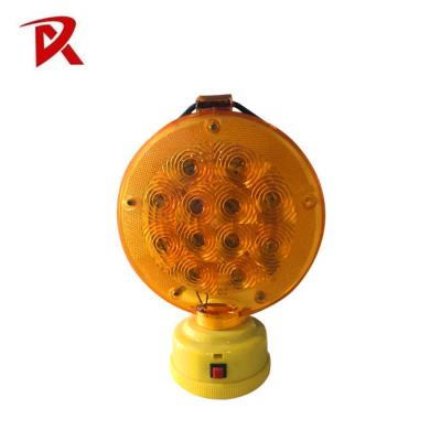 China Yellow Rechargeable Traffic Warning Light 12pcs Amber  Flashing Safety Lights for sale