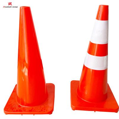 China PVC 28 inch Safety Barrier Cones voor verkeerscontrole 700 mm Road Safety Barrier Te koop