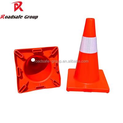 China PVC 30cm Small Orange Cones Warning Effect Colored Traffic Cones 12 Inch for sale