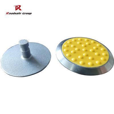 China SS304 SS316 Road Stud Tactile Indicator Studs PP Surface Stainless Steel Tactile Studs Anti Slip for sale