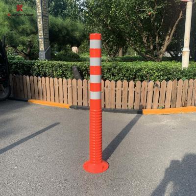 China H100cm TPU Flexible Warning Post Road Bollard Delineator Post en venta