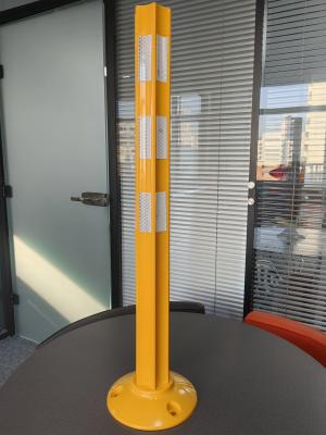 China Yellow New Style 80cm Safety Post Delineator Road Safety Bollard Flexible Bollard PU Traffic Post en venta