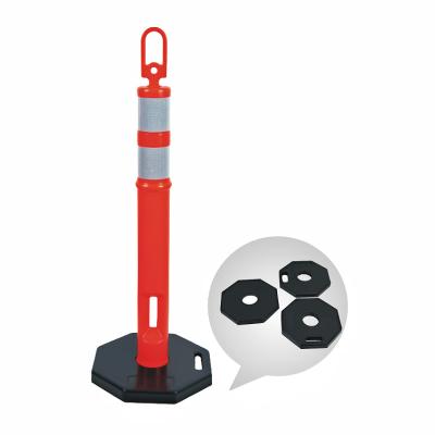 China 1150mm Road Safety Delineator Post Barrier Traffic Diviner Separate T-Top Warning Bollard for sale