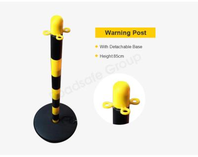 China Road Safe Warning Post Plastic Water Filled Barrier Traffic Line Manager Stanchions en venta