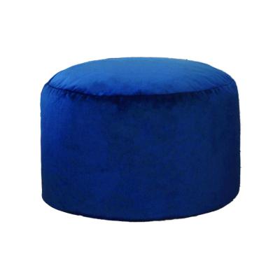 China Home Decoration Home Decoration Cylindrical Lazy Stool Viable Low Seat Foam Filled Velvet Stool For Study Living Room for sale