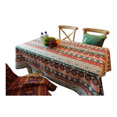 China Europe Polyester Home Decor Bohemian Tablecloth With Digital Printing for sale