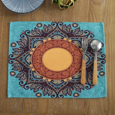 China Sustainable Factory Custom Design Sublimation Place Mat For Dining Table , Dining Table Place Mat Custom Printing for sale