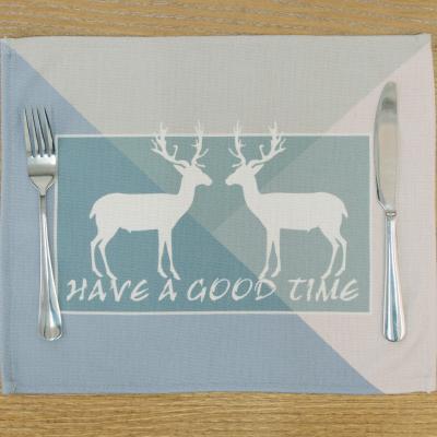 China Sustainable Hot Sale Eco - Friendly Custom Canvas Place Mat , Table Plate Customized Fabric Woven Place Mat for sale