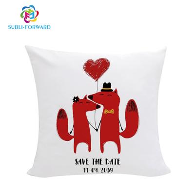 China Best Selling Thicker Sublimation Polyester Air Permeable Pillow Case 40*40CM for sale