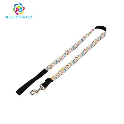 China Wholesale High Quality Custom Sublimation Pet Leash Blank Pet Collar With White Patch For Dogs Collars For All Season for sale