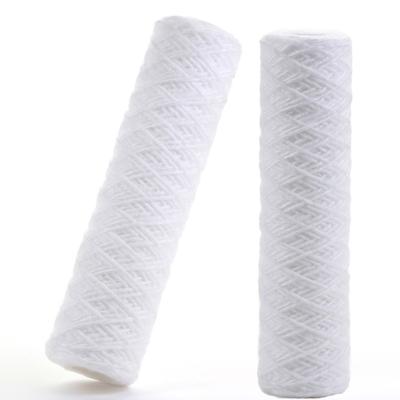 China Filtration PP Wound Coiled Water Filter Cartridge 10*2.5 PP Water Filter Water Filter Cartridge for sale