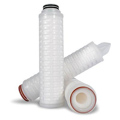 China Filtration Water Filter Cartridge 10 Inch Polypropylene Cartridge 20 Inch 10 Inch 0.1micron Pleated PP Pleated Cartridge For Household for sale