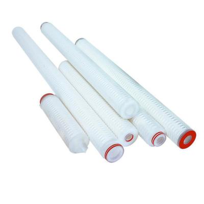 China High Quality Horizontal Pleated Filtration PP Water Filter Cartridges 40 Inches Installing Single Water Treatment Filter Cartridges for sale