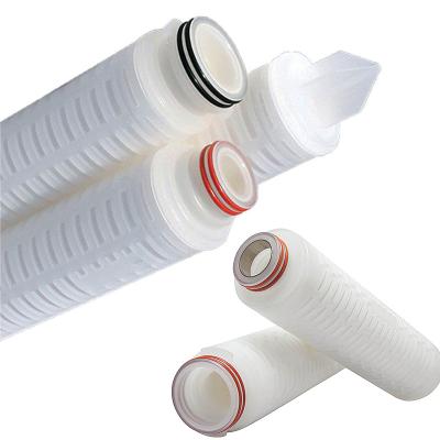 China Filtration PP Polypropylene Membrane Pleated Filter Cartridge 1 Micron Polypropylene Pleated Liquid Filter Cartridge For Water Treatment for sale