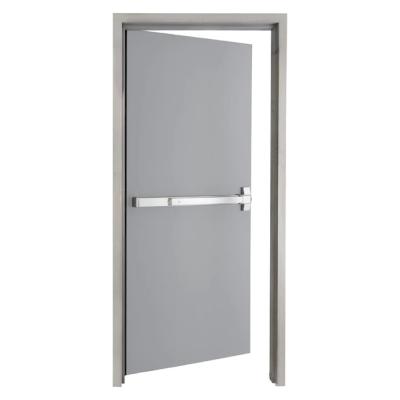 China Modern Heavy Duty Fire Swing Security Rated Steel Door With Push Bar for sale