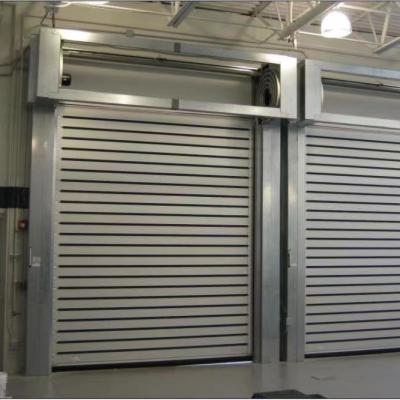 China Heat Insulation Aluminum Rigid High Speed ​​Rolling Shutter Door For Industry for sale