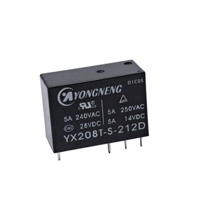 China 12 Volt DC Power Relay 8A DPDT for Microwave Audio Control Equipment for sale