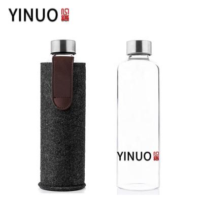 China Sustainable Top Sales On-Time Shipping 550 Ml 750 Ml 1000 Ml 2L Custom Glass Water Bottle for sale