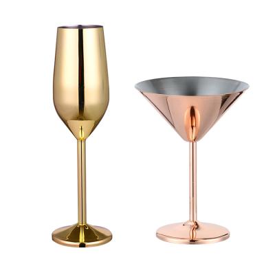 China Custom Cocktail White Margarita Champagne Glass Champagne Flute Orange Champagne Glasses Five Star Hotel Copper Plated for sale