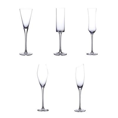 China Special Design Good Quality 6oz Promotional Champagne Glasses Outdoor Custom Logo Champagne Flute for sale