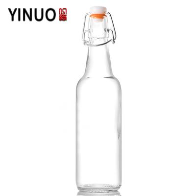 China Waterproof Beverage Beverage Glass Juice Bottle For Fruit Juice With Label for sale