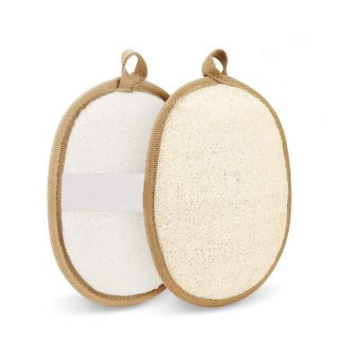 China All Natural Wholesale Natural Skin Scrubber Exfoliating Loofah Bath Sponge Exfoliating Body Loofah Pad for sale