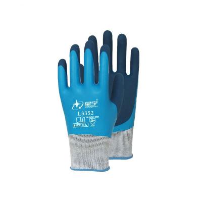 China Wear Resistant Cold Resistant Gloves Double Layer Waterproof Latex Frosted Warm Gloves for sale