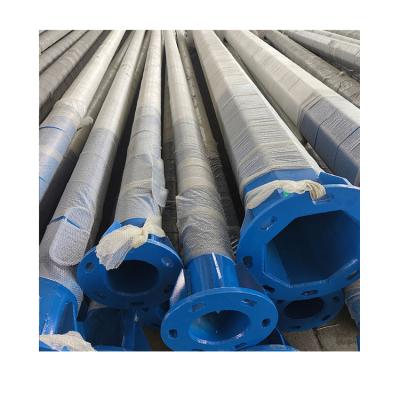 China Square Posting And Hot Dip Galvanized Vertical Steel Pole for sale