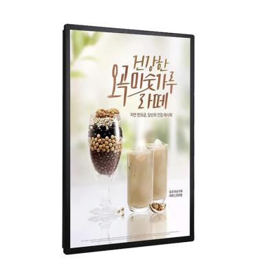 China Long Life Durability Yuming Hot Selling Light Box Wall Mount Slim Portable Menu Board Light Box For Advertising for sale