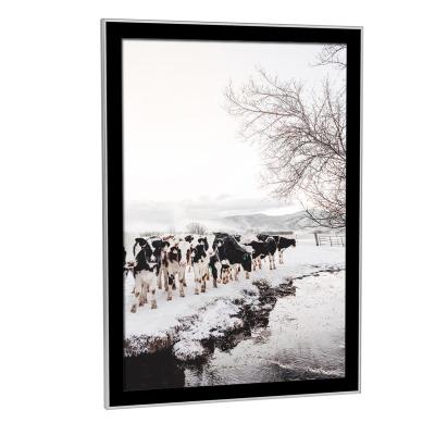 China Magnetic Sucker Light Box Aluminum Picture Frame Light Box With Led Light Guide Panel Rectangle /square for sale