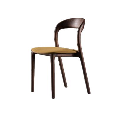 China Wholesale Furniture Restaurant High Quality Solid Wood Oak Solid Wood Home Dining Chair With Fabric Seat Leather Chair for sale