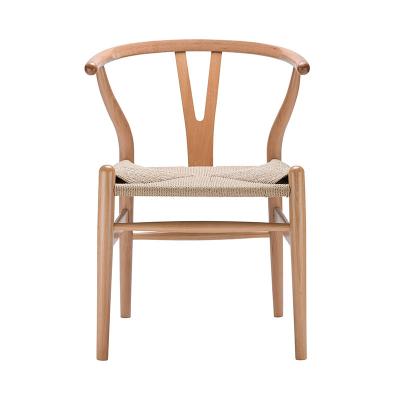 China Wholesale Modern Home Hotel Furniture Solid Wood Y Shape Cheap Dining Room Oak Wood Dining Chair for sale