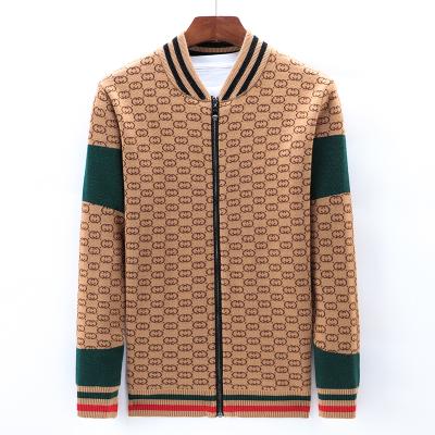 China Bulky sweater cardigan anti-pilling male wear cotton sweate knit oversized cardigan autumn cardigan for sale