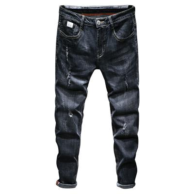 China Wholesale Big and Tall USA Men s Clothing Breathable Black Rips Costomed European Skinny Zipper Guy Jeans Men for sale