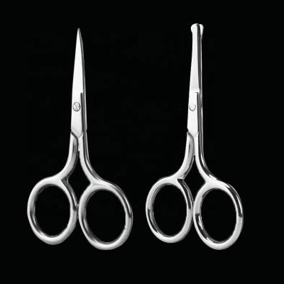 China Sharpness Beauty Makeup Curved Scissors Eco-friendly Silver Eyelash Scissors Sharp Makeup Tool For Eyebrow for sale