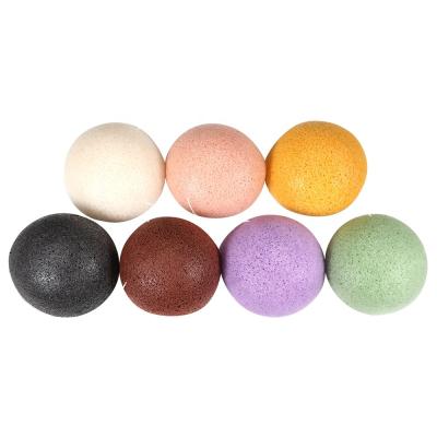 China All natural 100% natural facial konjac Half-ball shape sponge makeup sponge cosmetic puff for sale