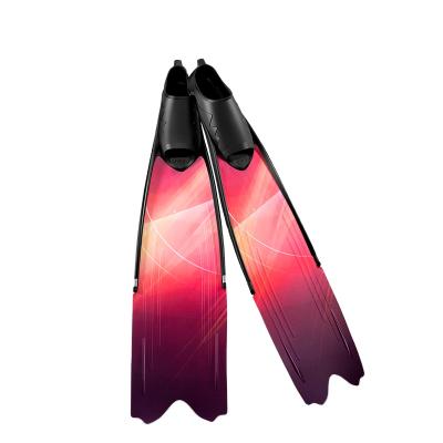 China 2021 High Quality Soft Trraing Diving Fins Snorkel Fins Swimming Fins Channel Water Points Drain Intake Better New New for sale