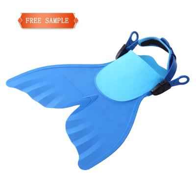 China PVC Quality Safety Adjustable Mermaid Fins Monofin Diving Swim Fins For Kid for sale