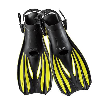 China High Performance Underwater Swimming Fins Snorkeling Yellow Diving Fins for sale