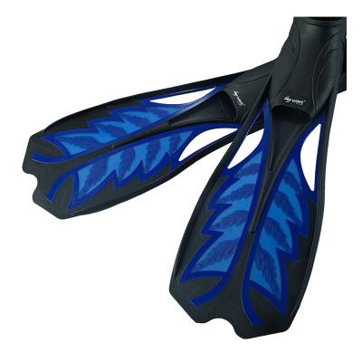 China Guangzhou Vanguard Full Foot Pocket Fins 2020 New Items Super Lightweight Suitable Diving Fins Swimming Pool Fins For Adults for sale