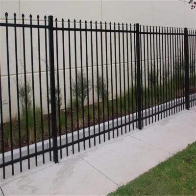 China Easily Assembled Newest Popular Residential Wrought Steel Fence Galvanized Durable Steel Fence Panels for sale