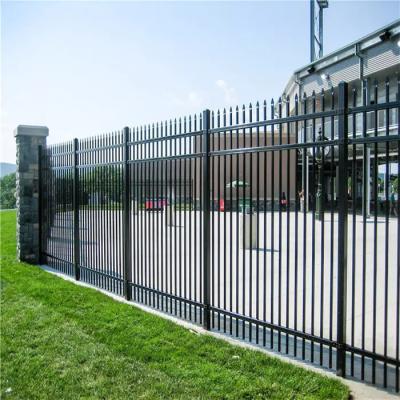 China Easily Assembled Factory Wholesale Durable High Security Ornamental Steel Picket Fence Steel Fence for sale