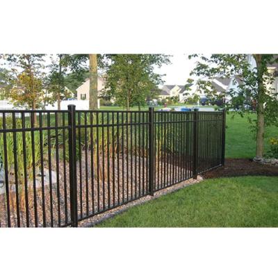 China Easily Assembled Popular Design Durable Decorative Aluminium Wrought Iron Fence Steel Fence Metal Fence for sale