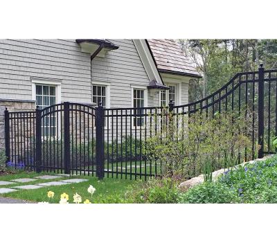 China Easily Assembled Manufacturer Supply Nice Price Hot Dipped Galvanized With Powder Coated Steel Picket Fence for sale