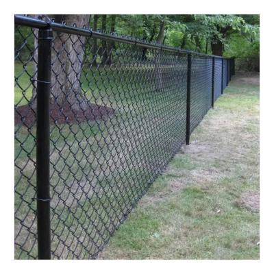 China Factory Supply Hot Selling Easily Assembled Steel Fence PVC Coated Galvanized Chain Link Fence For Sale for sale