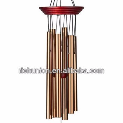 China 6-Tube Metal Gold Wind Chime for sale