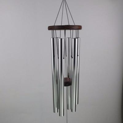 China 5-Tube Decoration Home Silver Wind Chime for sale